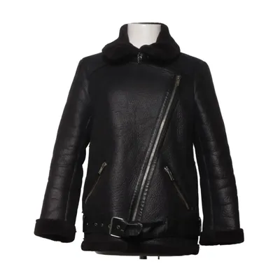 Shearlingjacka (Svart) från Zara Woman Outerwear Polyester, Polyuretan