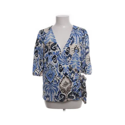 Wikkeltop (Blauw, Meerkleurig) van Cotton Club Elastaan, Polyester