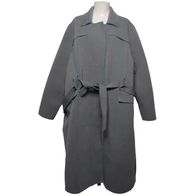 Coat (Gray, Blue) from Samoon Elastane, Polyester, Viscose