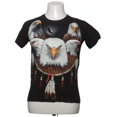 T-shirt (Zwart) van Rock Eagle Katoen