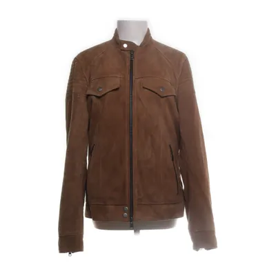 Leather jacket (Brown) from Jofama Polyester, Leather