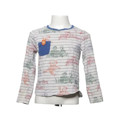 T-shirt à manches longues (Blanc, Multicolore) de Emil Élasthane, Coton biologique