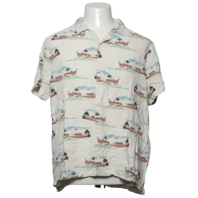 Korte mouwen shirt (Wit, Meerkleurig) van New Look Men Viscose