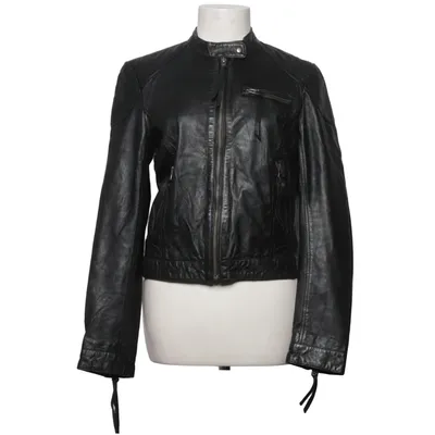 Leren jack (Zwart) van Modström Leer, Polyester