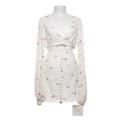 Jurk (Wit, Rood) van Adoore Elastaan, Polyester