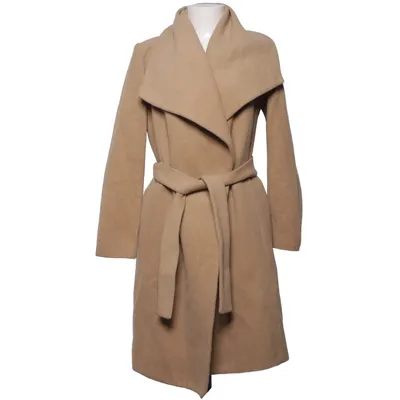 Kappa (Beige) från Mango Suit Polyester, Viskos, Ull