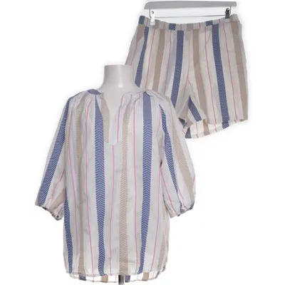 Set (Vit, Flerfärgad) från Ladies Fashion Bomull, Metallfiber, Polyester