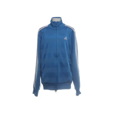 Träningsjacka (Blå, Flerfärgad) från Adidas Bomull, Polyester