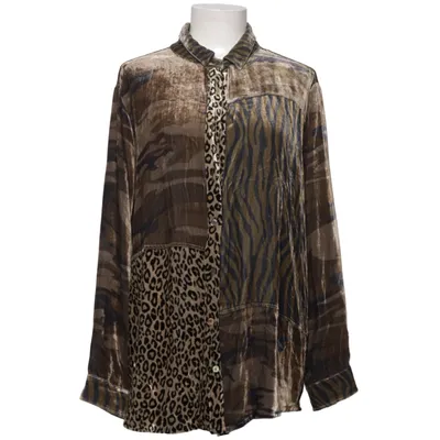 Shirt (Brown, Multicolored) from Johnny Was Silk, Viscose