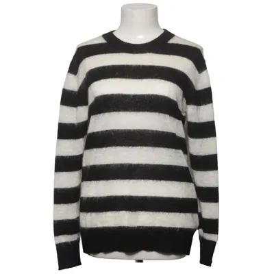 Pull-over (Noir, Blanc) de Alpha Studio Mohair, Polyamide, Laine