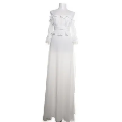 Maxikjole (Hvid) fra Trendyol Polyester
