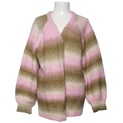 Cardigan (Pink, Grøn) fra Kaffe Akryl, Polyamid, Polyester, Uld