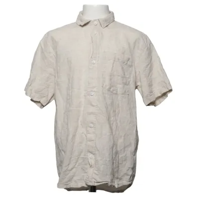 Short sleeve shirt (Beige) from H&M Linen, Cotton