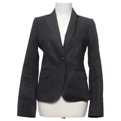 Kavaj (Svart) från Massimo Dutti Woman Bomull, Polyester, Viskos