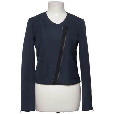 Jacket (Blue) from Turnover Cotton, Polyester