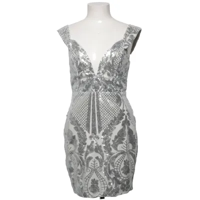 Cocktailjurk (Zilver, Wit) van Papaya Polyester
