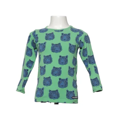 Lange mouwen shirt (Groen, Blauw) van Villervalla Elastaan, Organisch katoen