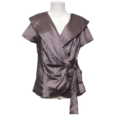 Wrap top (Purple) from Mim Elastane, Polyamide, Polyester