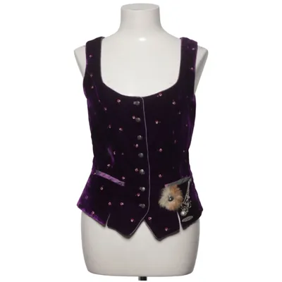 Gilet (Violet) de Spieth & Wensky Acétate, Soie, Viscose