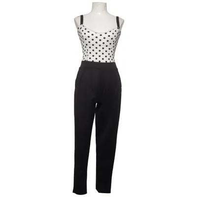 Byxdress (Svart, Vit) från Instyle Elastan, Polyester