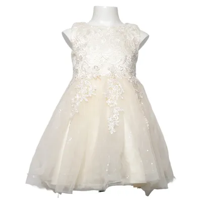 Blomsterpigekjole (Beige) Polyester