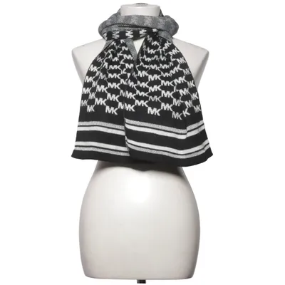 Halstørklæde (Sort, Hvid, Sølv) fra Michael Kors Akryl, Metallfiber, Polyester
