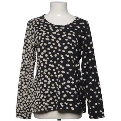 Lange mouwen shirt (Zwart, Beige) van Nanso Katoen, Elastaan, Modal