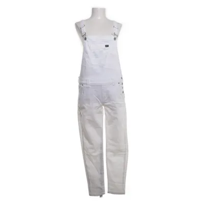 Hängselbyxor (Vit) från Superdry Vintage Bomull, Elastan
