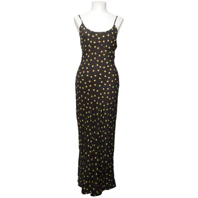 Robe longue (Noir, Jaune) de Réalisation Soie