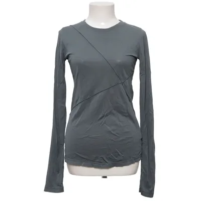 Långärmad t-shirt (Grön) från H&M Trend Bomull, Silke