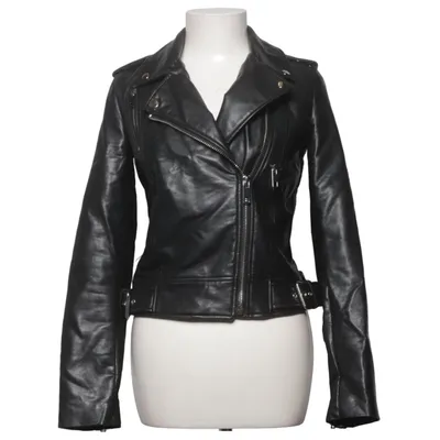 Bikerjack (Zwart) van Zara Katoen, Polyester