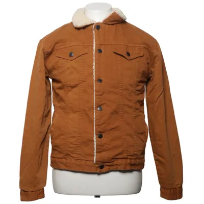 Veste en jeans fourrée (Marron, Blanc) de Zara Basic Outerwear