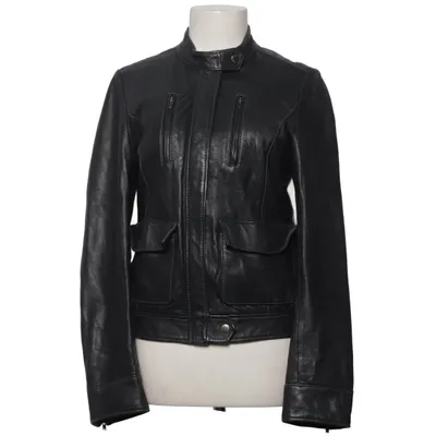 Läderjacka (Svart) från Donna by Hallhuber Skinn, Polyester