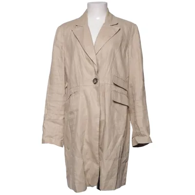 Manteau (Beige) de Fransa Acétate, Lin