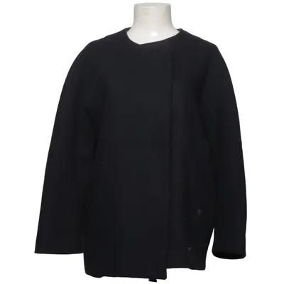Coat (Black) from COS Cotton, Polyamide, Polyester, Viscose, Wool