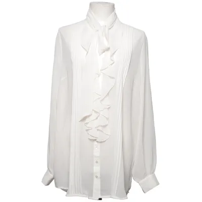 Strikblouse (Wit) van Flash Classic Polyester