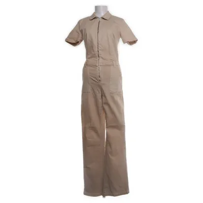 Jumpsuit (Beige) van Mango Katoen, Elastaan