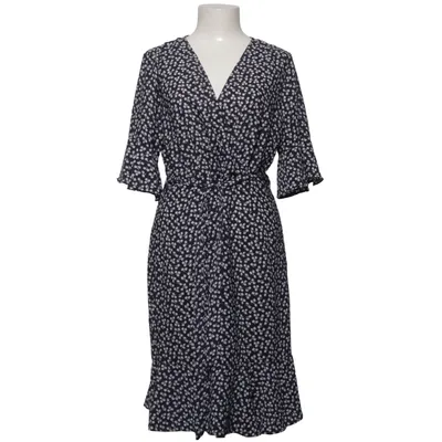 Wrap dress (Blue, White) from Qed London Polyester