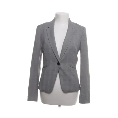 Blazer (Zwart, Wit) van H&M Modern Classic Polyester, Viscose, Elastaan