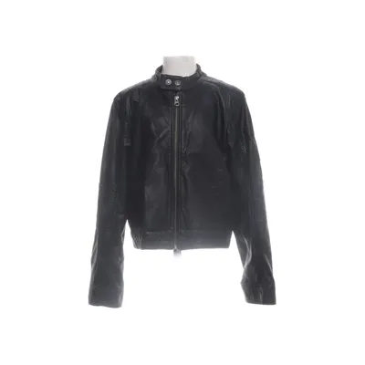 Leren jack (Zwart) van Outerwear by Name It Polyester, Polyurethaan