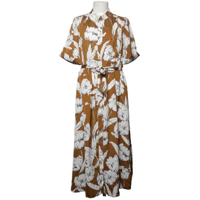 Skjortklänning (Brun, Vit) från Lindex Polyester