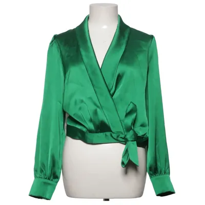 Wrap blouse (Green) from Suncoo Polyester