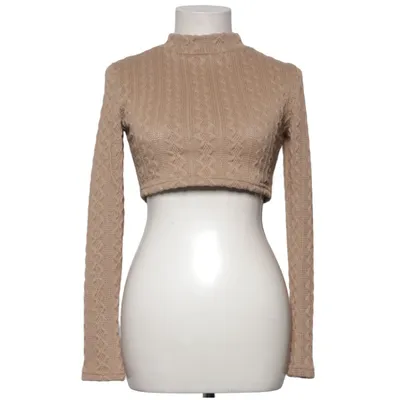 Crop top (Beige) de Fashion Nova Élasthane, Polyester