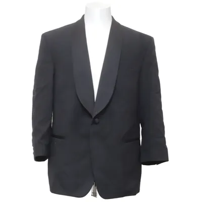 Smoking blazer (Zwart) van Cavaliere of Sweden Viscose, Wol