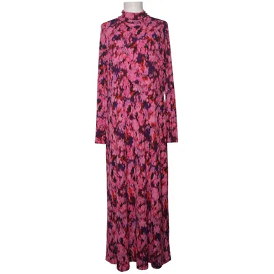 Maxikjole (Pink, Flerfarvet) fra Lindex Elastan, Polyester