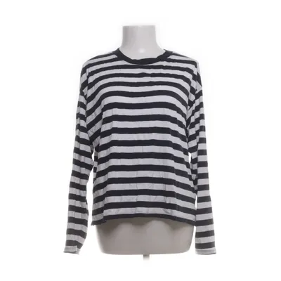 Långärmad t-shirt (Blå, Vit) från Monki Bomull, Modal