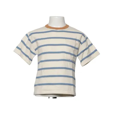 T-shirt (Beige, Bleu, Marron) de Zara Coton
