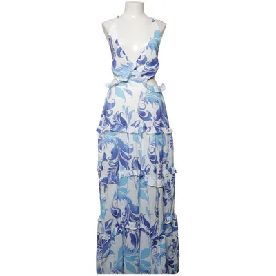 Robe dos-nu (Bleu, Blanc, Multicolore) de Flammode