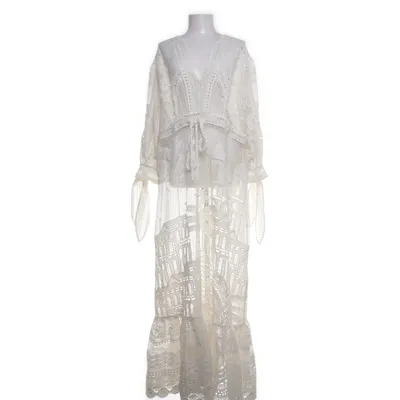 Beach dress (White) from Farm Polyester, Viscose