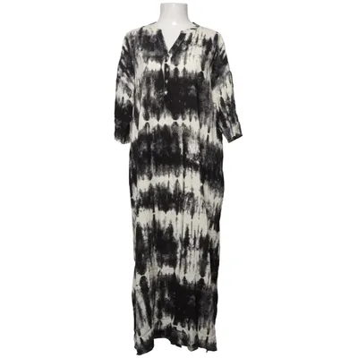 Maxikjole (Sort, Hvid) fra Stories Viscose